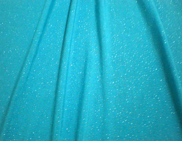 8.Turquoise-Silver Glitter slinky #2